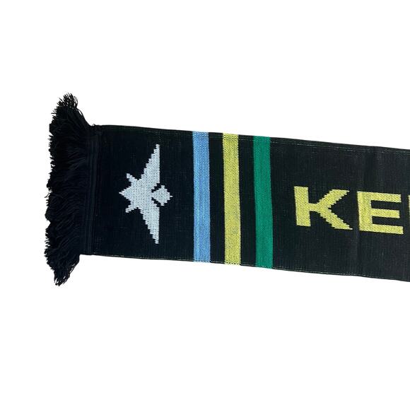 Kefa Champions Scarf Love Is Strength Black Knit 60x7 Ruffneck - Picture 4 of 7